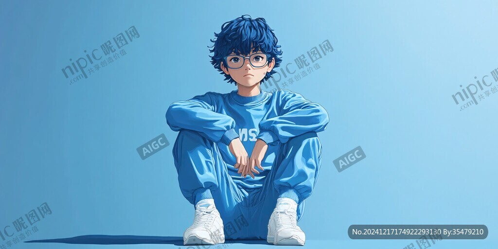 3d效果男孩