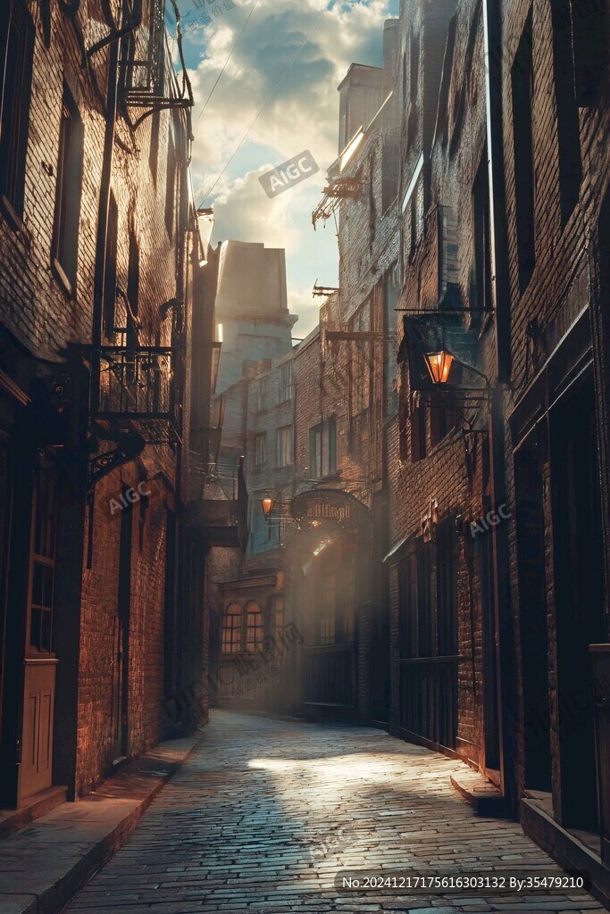 英伦风情街背景