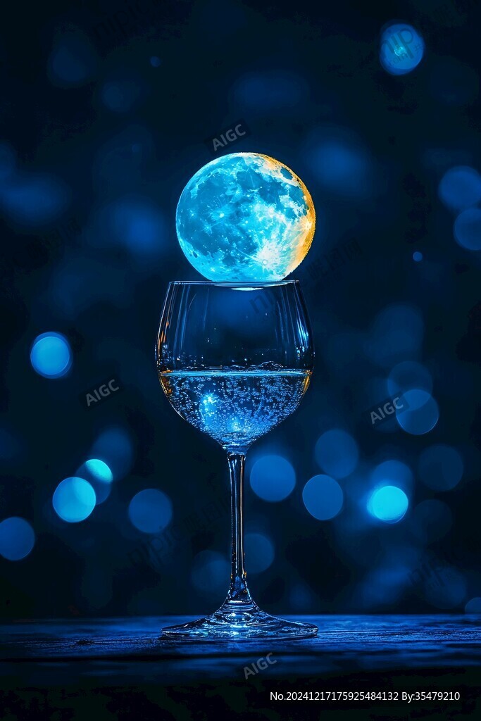 蓝月夜梦幻唯美奇幻