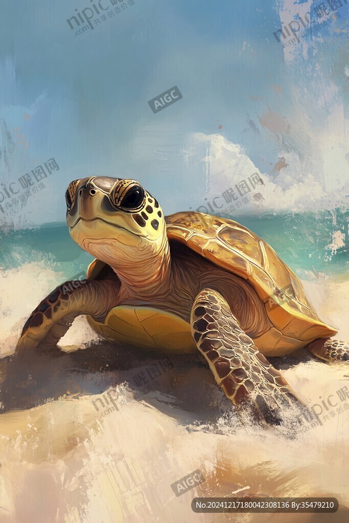 海龟原创插画