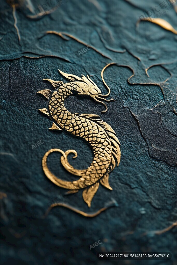 描金龙纹