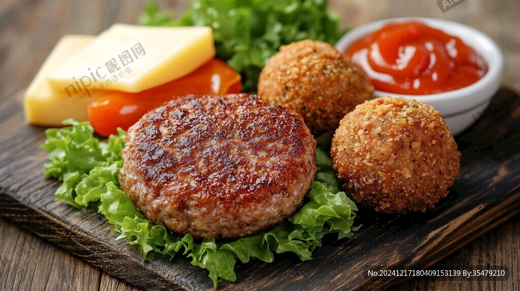 芝士汉堡肉饼