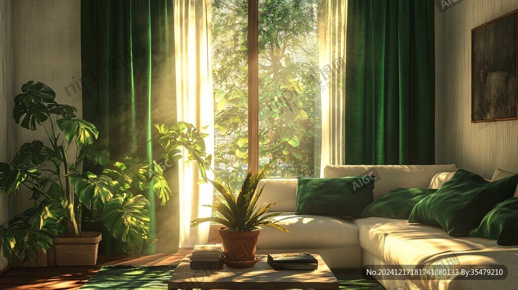 夏天居家场景图