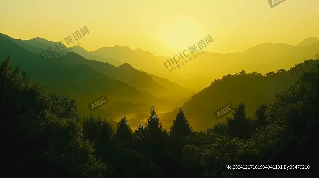 大别山日出