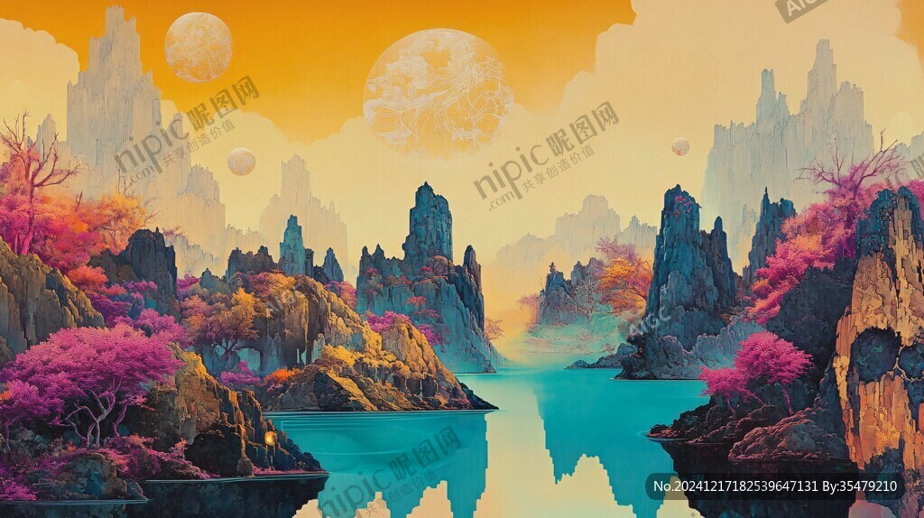 粉红色的超现实世界