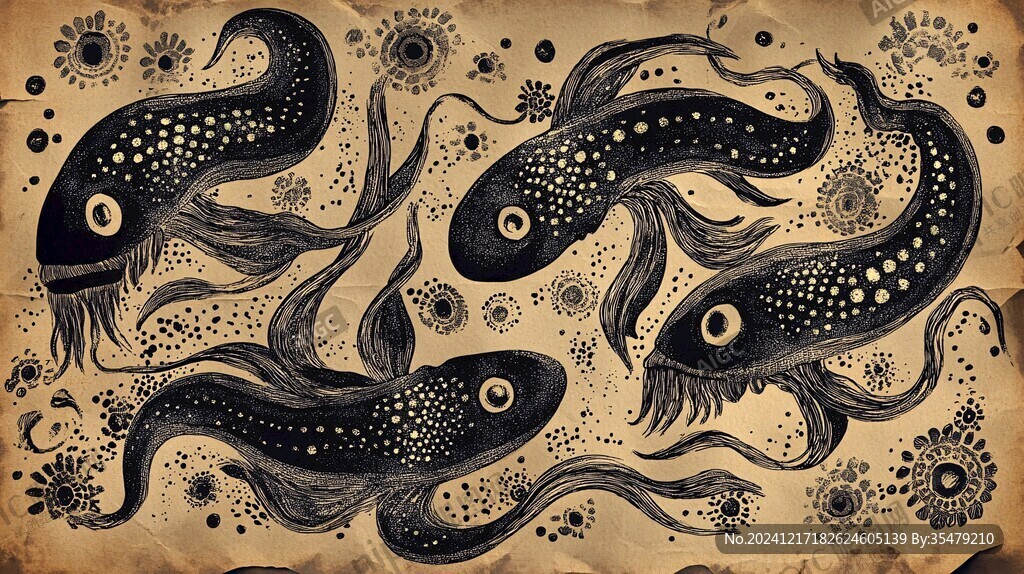 深海鱼插画