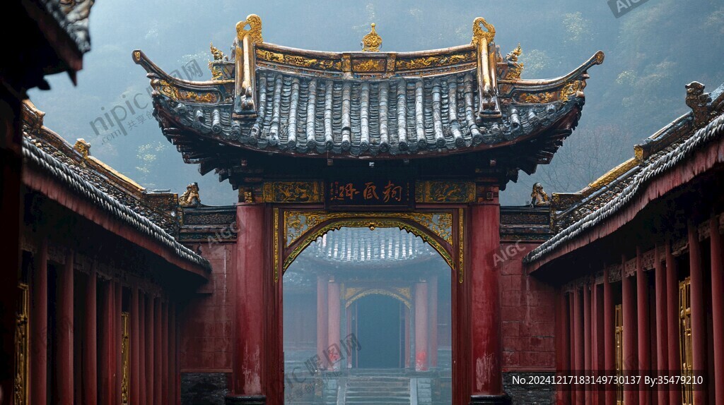 红色山门