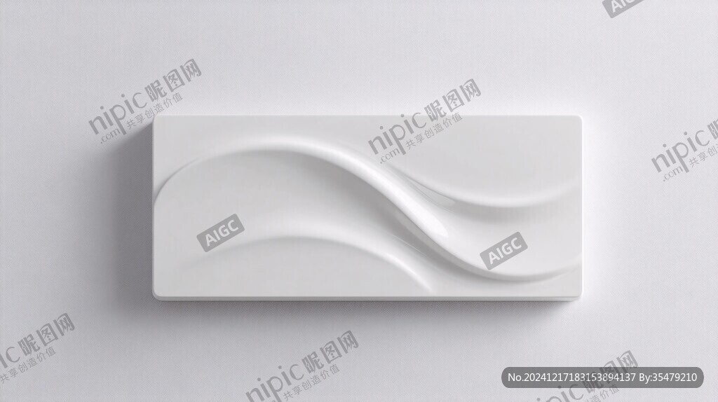 白色立体元素