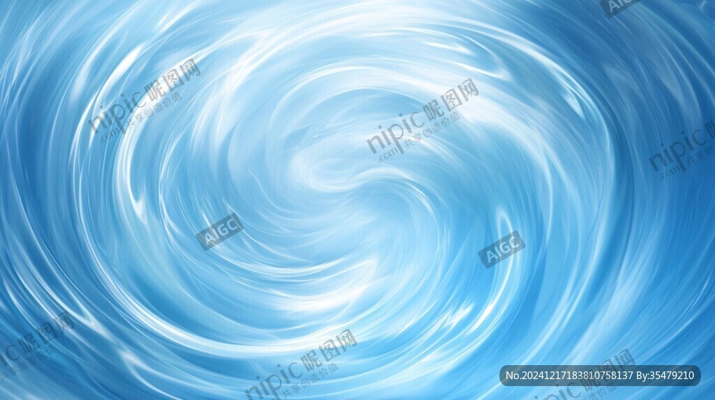 梦幻蓝色水波纹