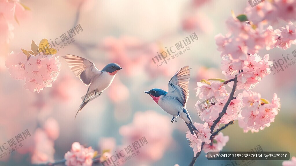 春天花鸟壁纸