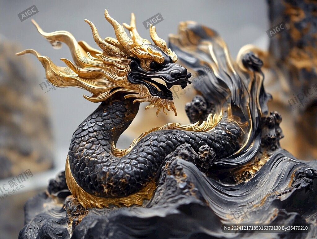 黄金龙摆件