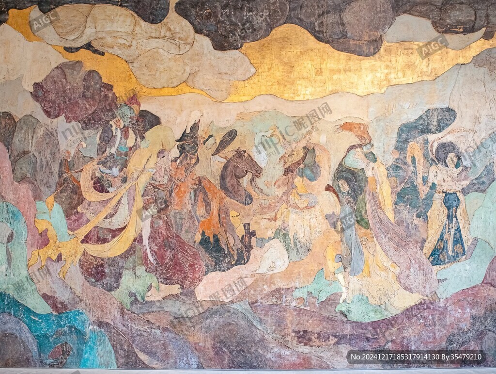 丝路花雨壁画