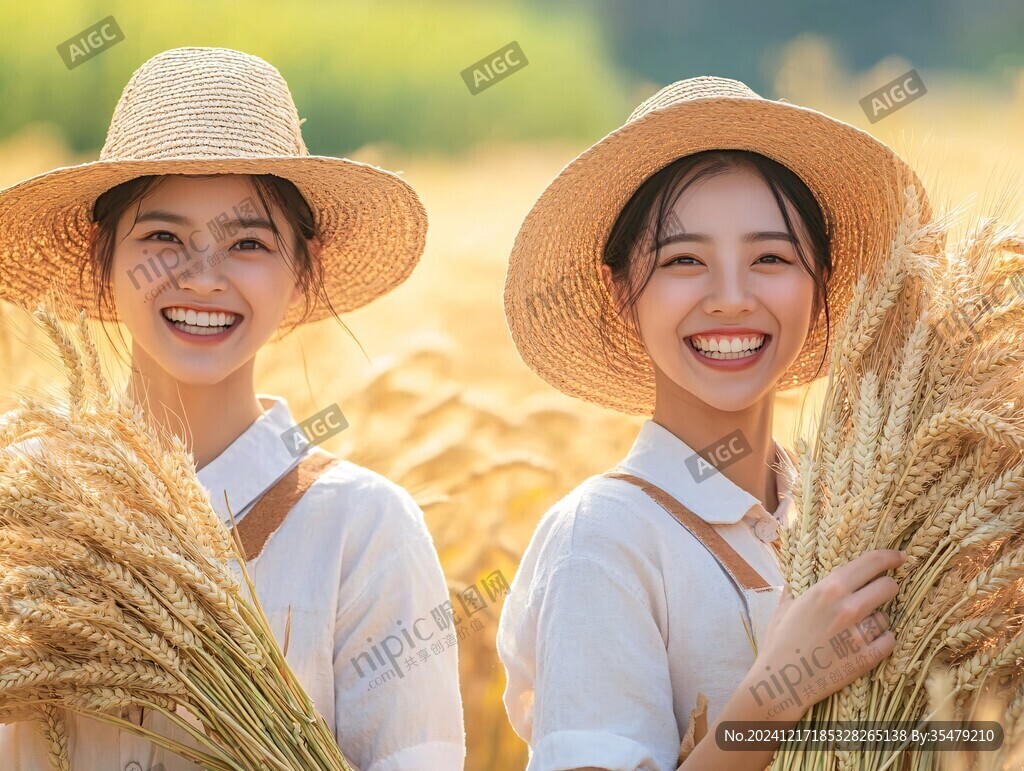 稻谷丰收姐弟情深