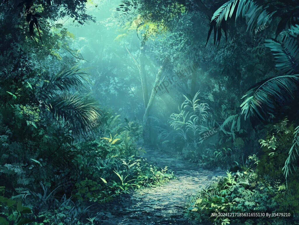 雨林插画