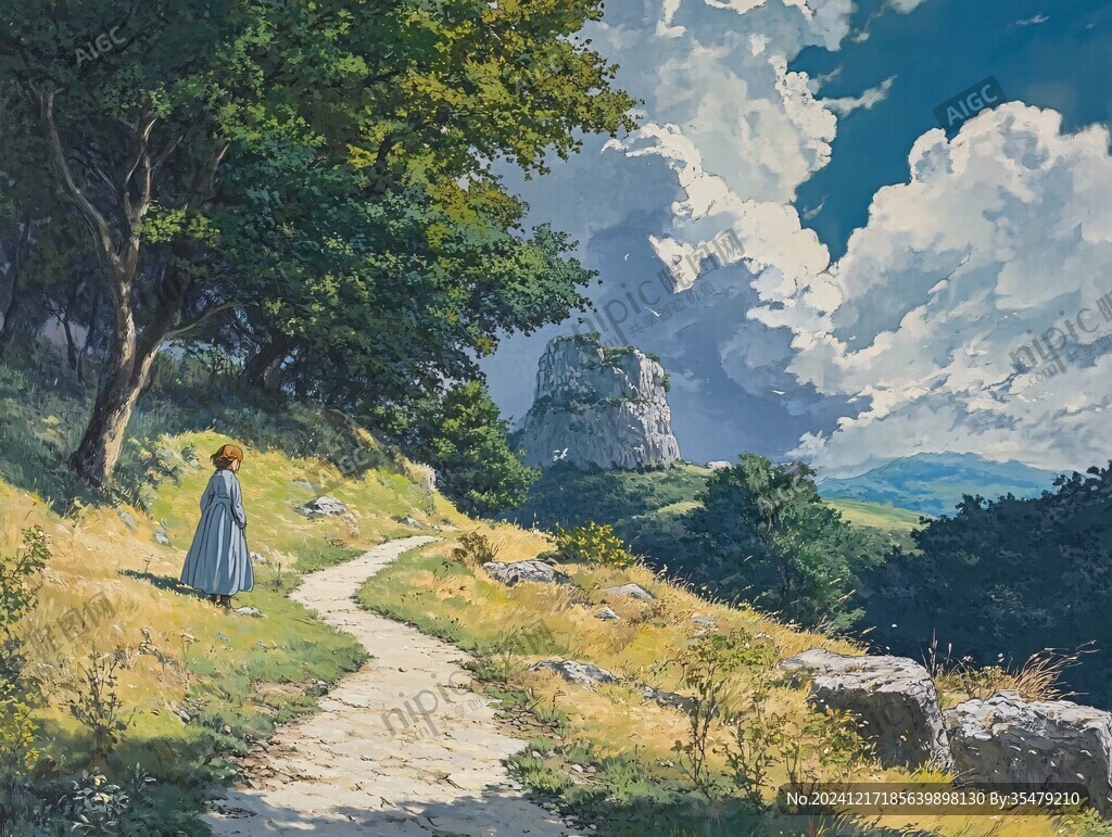 风景厚涂