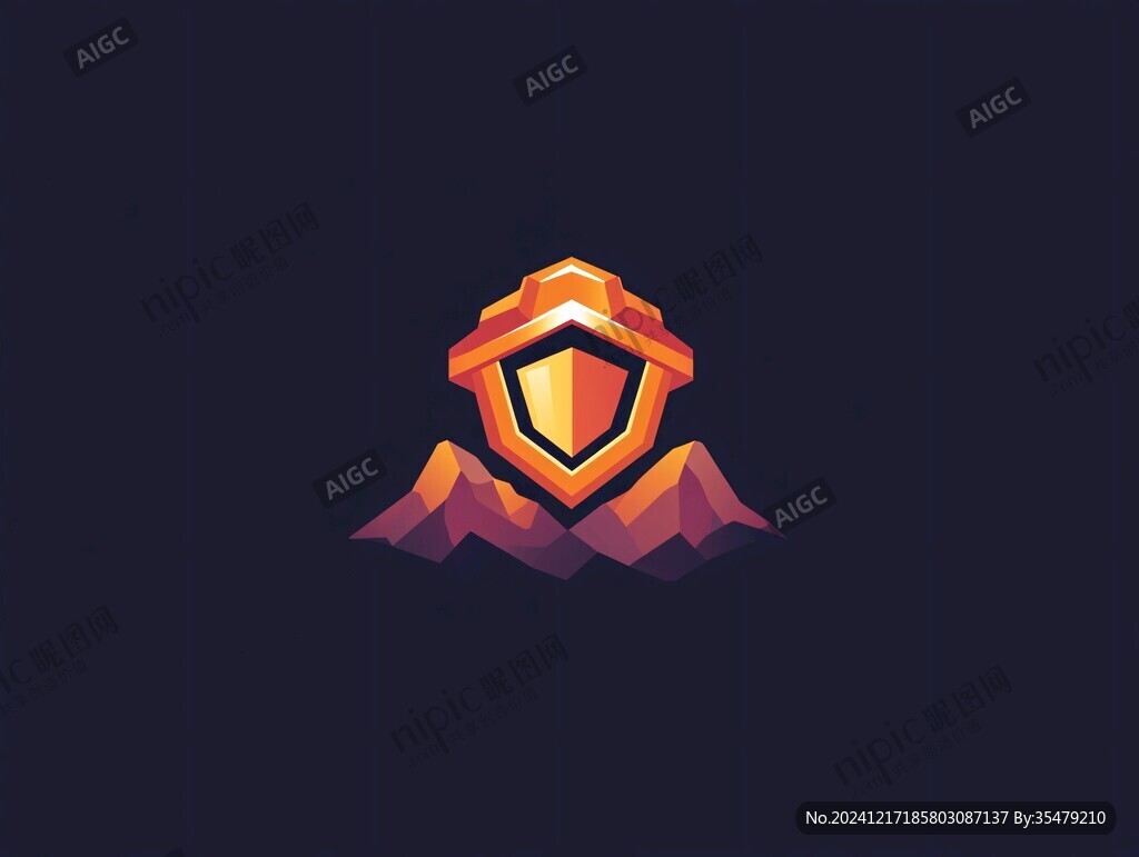 山峰盾牌logo