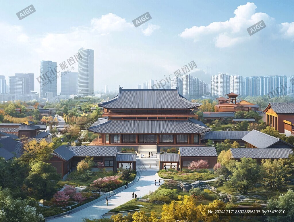 寺院效果图