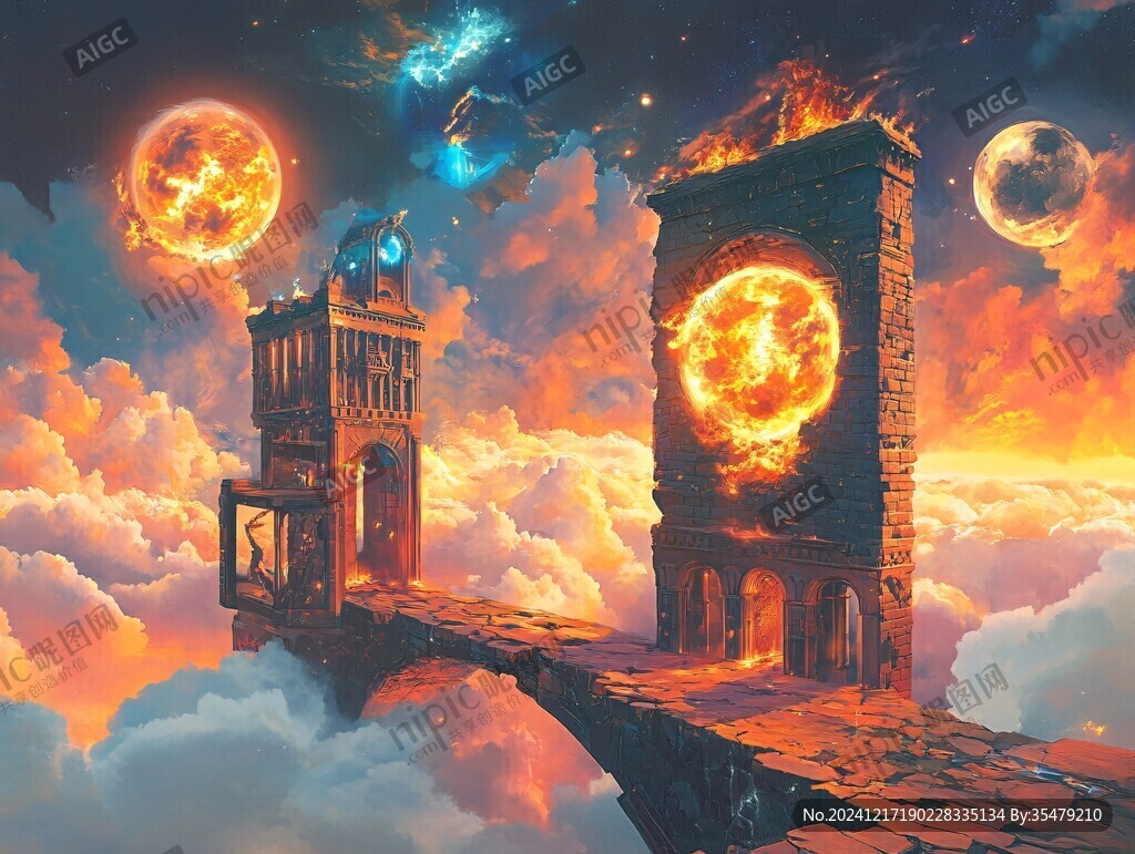 魔幻场景插画