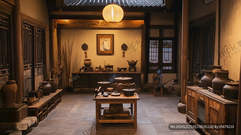 广富林文化展示馆内景
