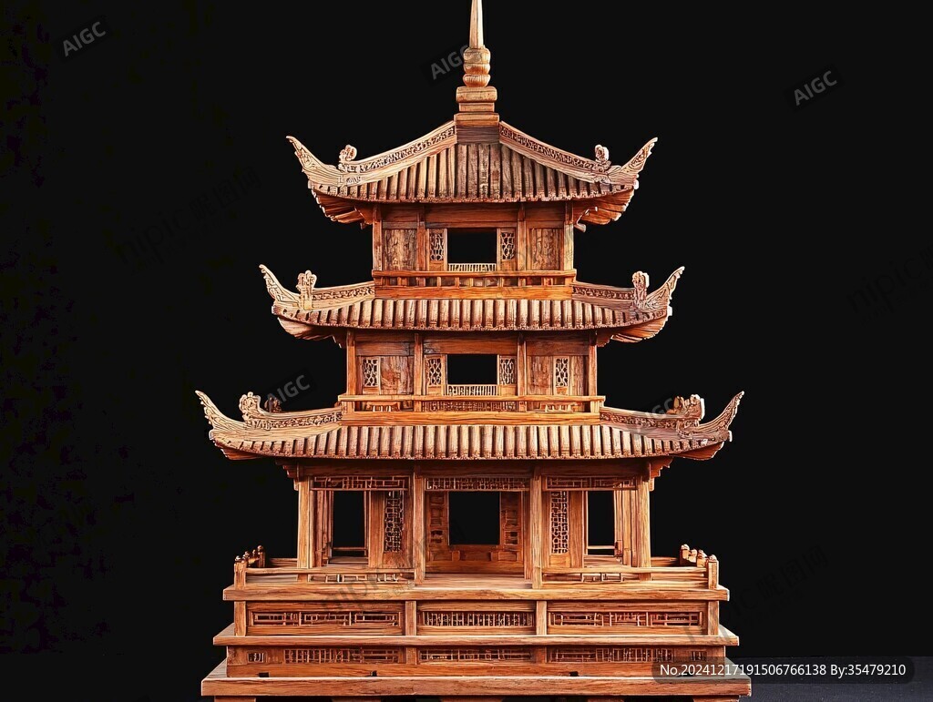木质黄鹤楼