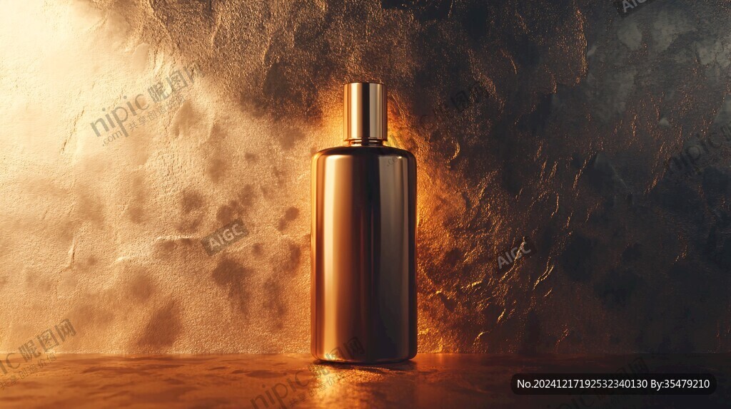 化妆品金色亚克力瓶