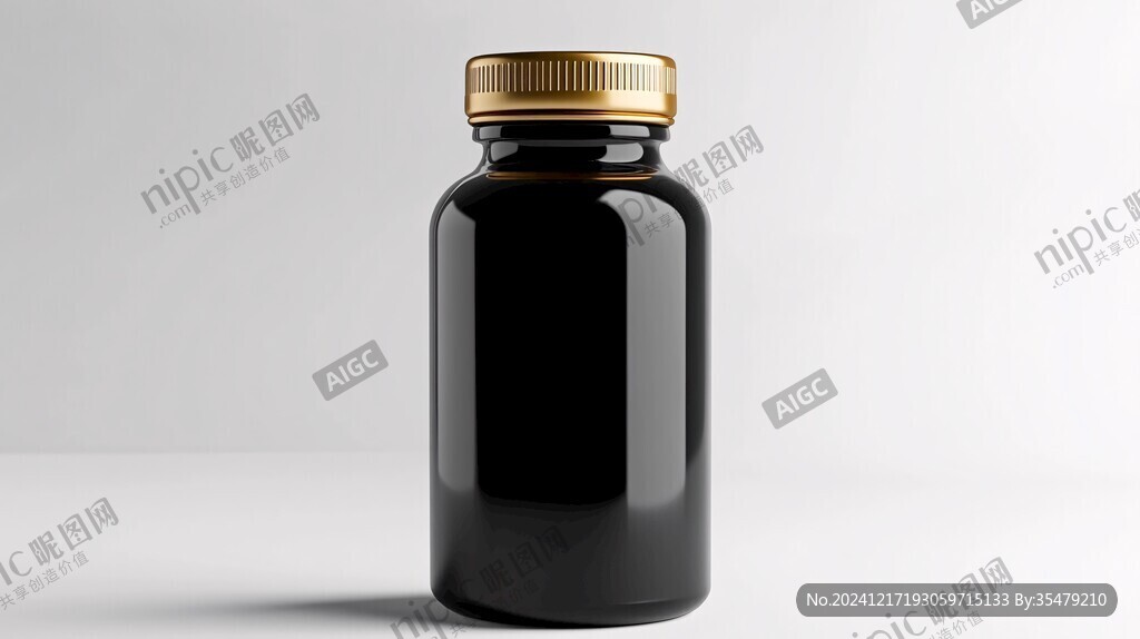 保健品瓶智能贴图
