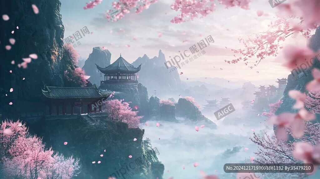 古风场景春暖花开