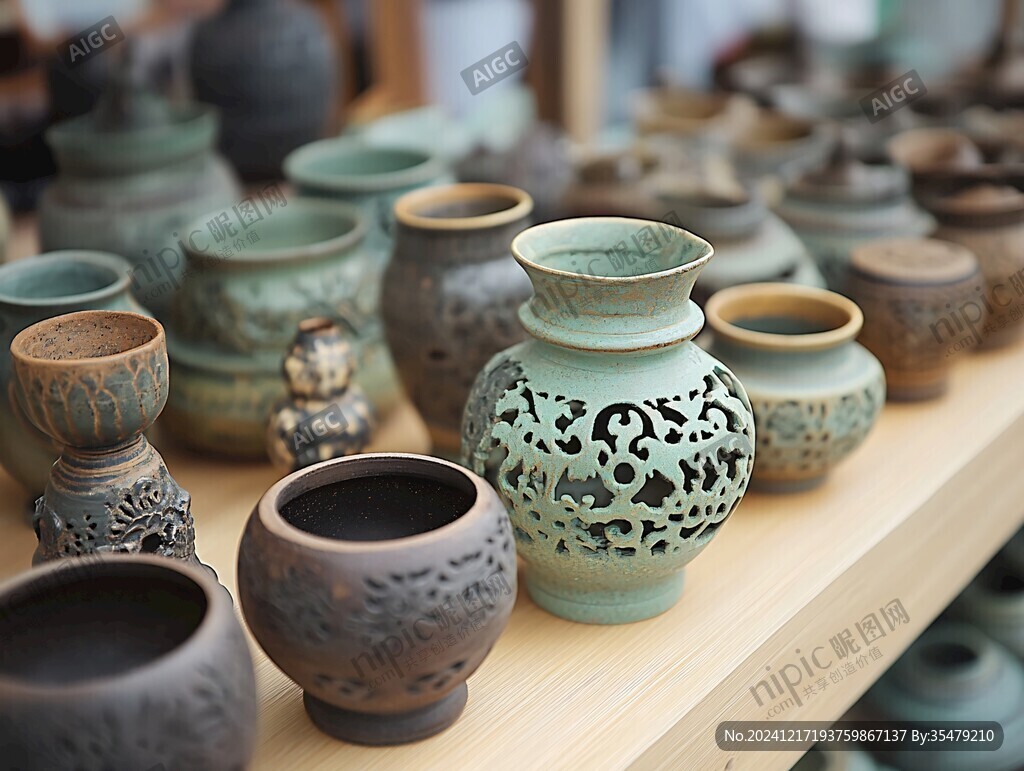 整整齐齐的陶瓷