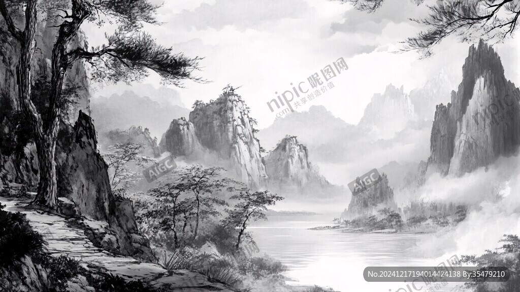 高清古风山水