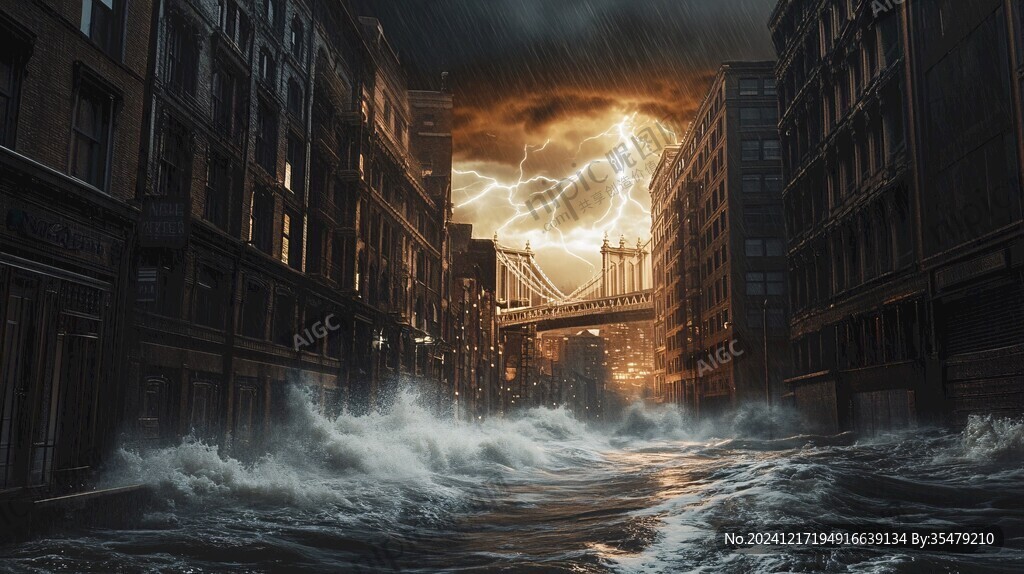 灾难片海报背景