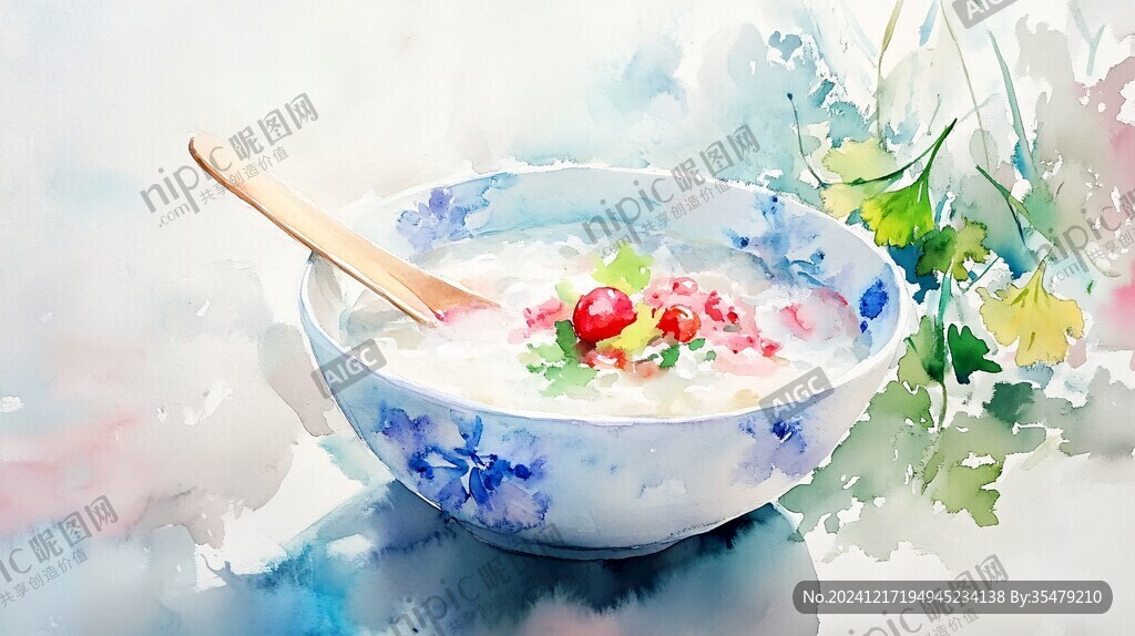 疙瘩汤插画