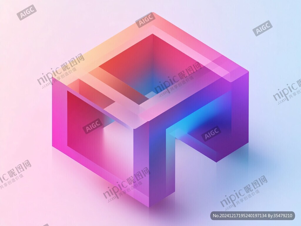 立体渐变发光体设计