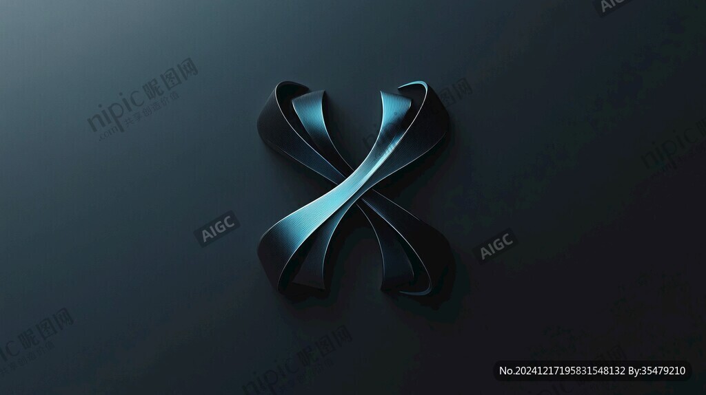 丝绸带logo设计