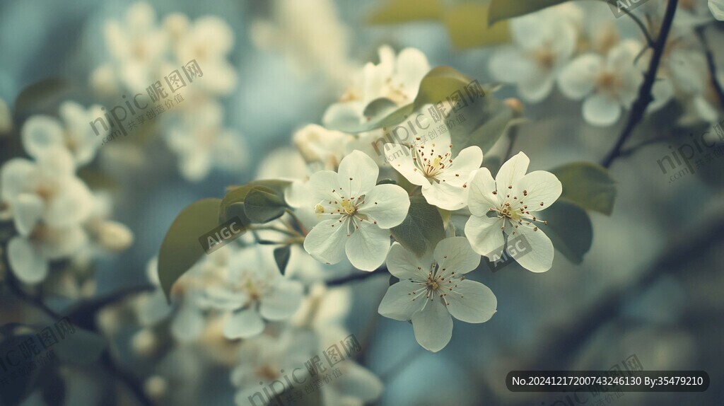唯美梨花鲜花