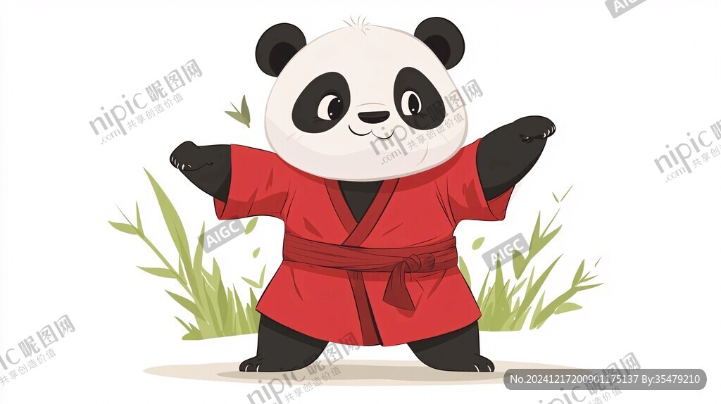 熊猫功夫大侠形像设计