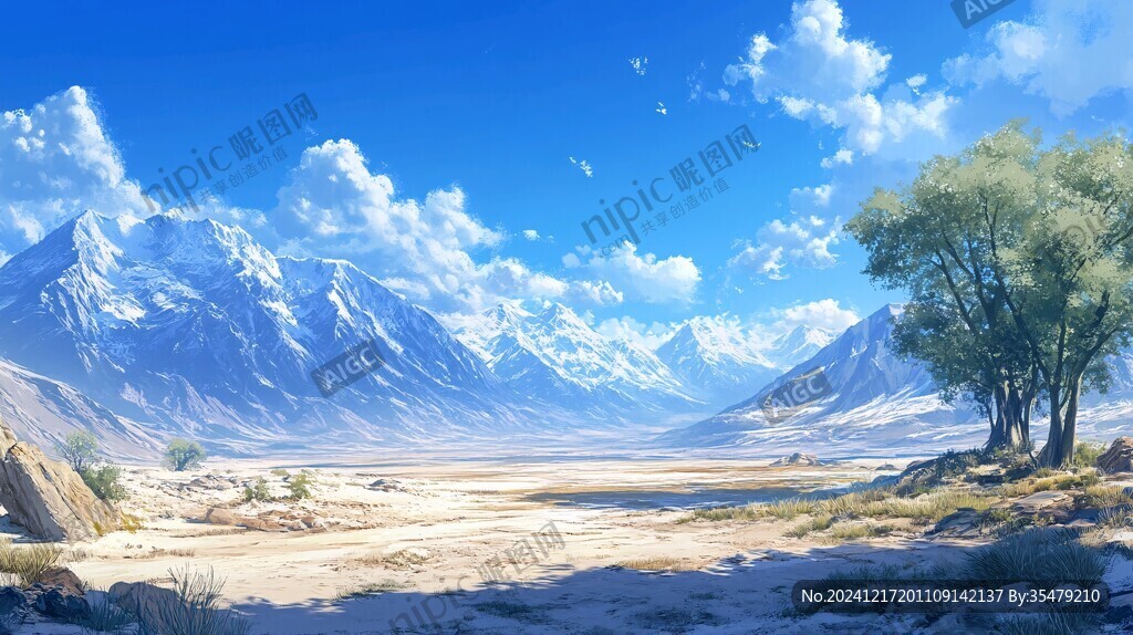 宽屏风景画
