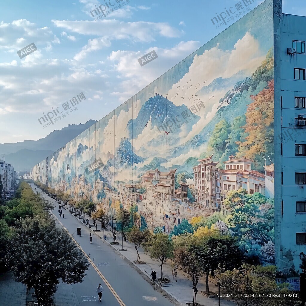 大型山体壁画