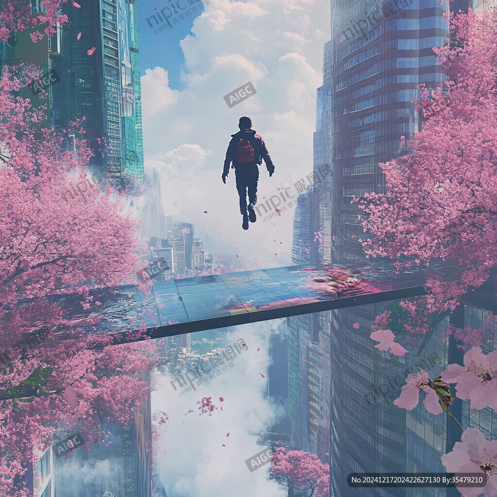 粉红色的超现实世界