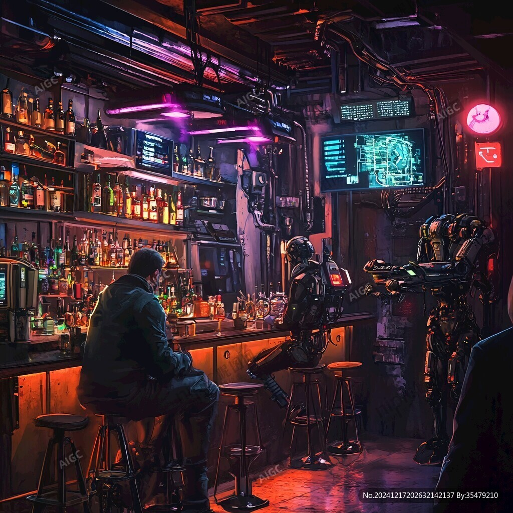 赛博朋克装饰画