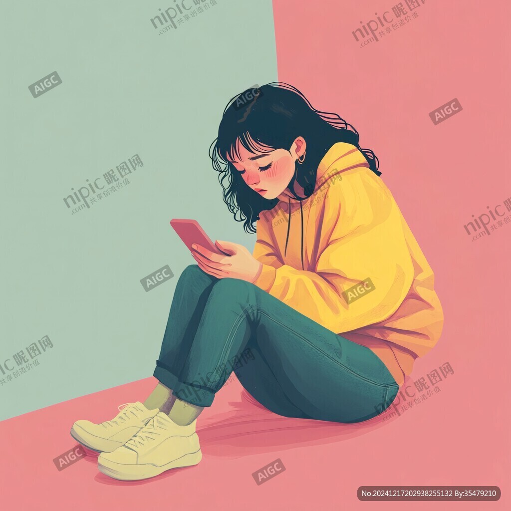 人物情绪插画