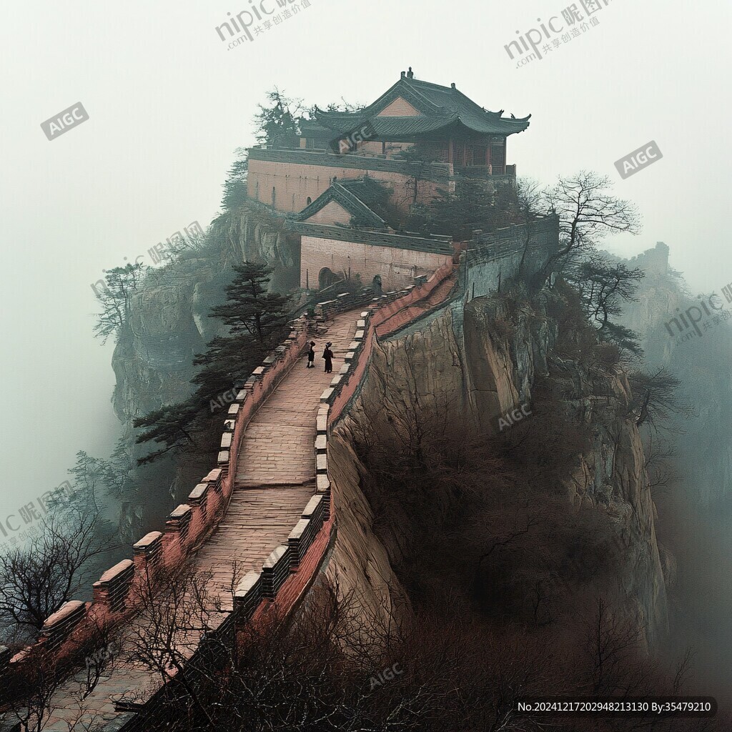 雾锁华山