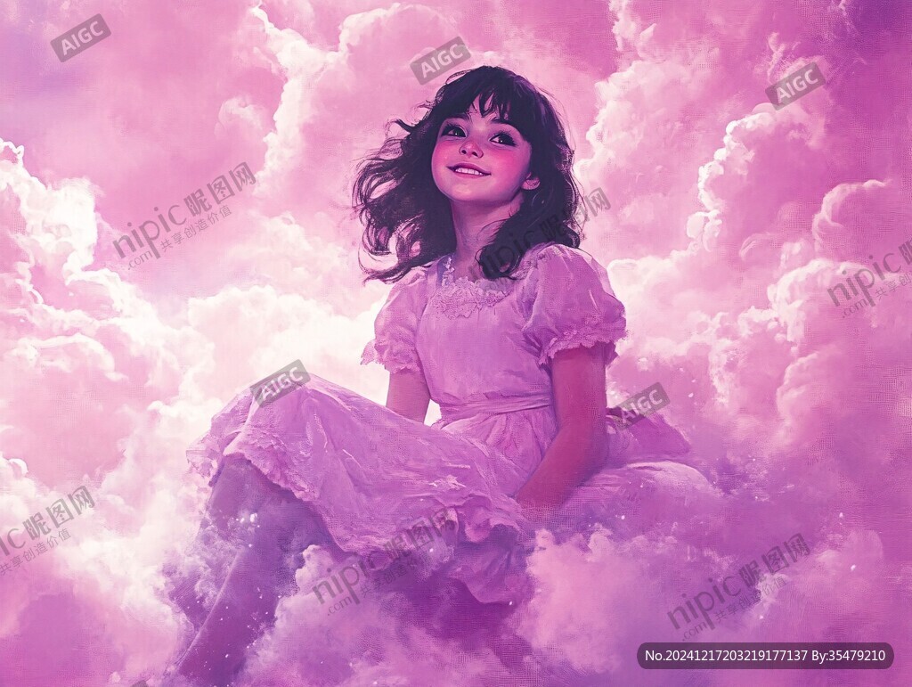 云雾般的粉色虚幻