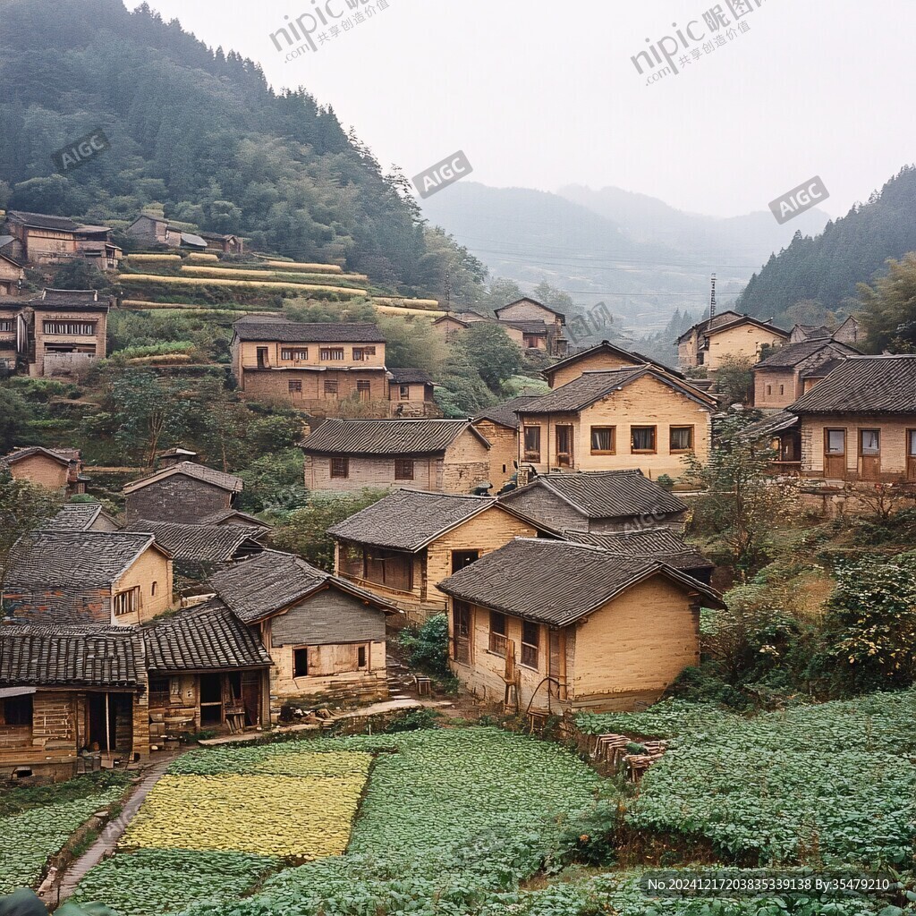 高清宽幅村寨图片