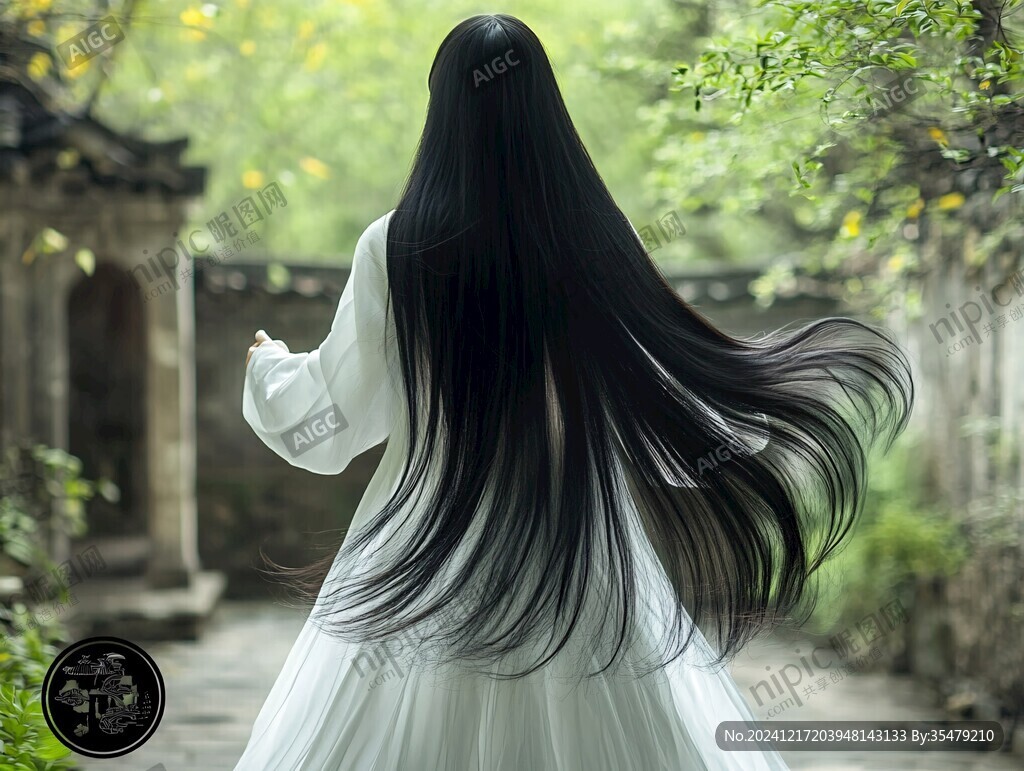 古装少女背影