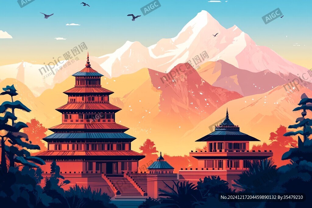 景区插画