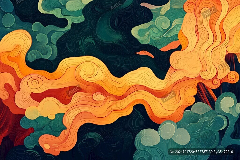 流云插画