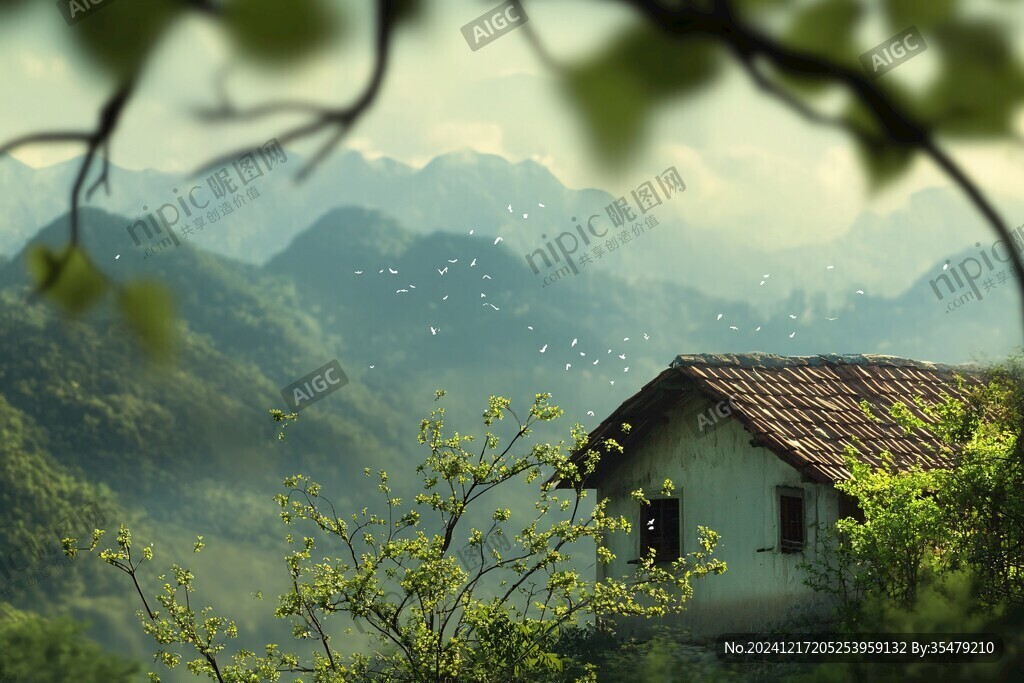 唯美大山深处有人家