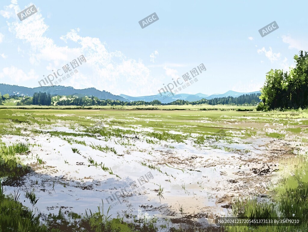 水田全景图