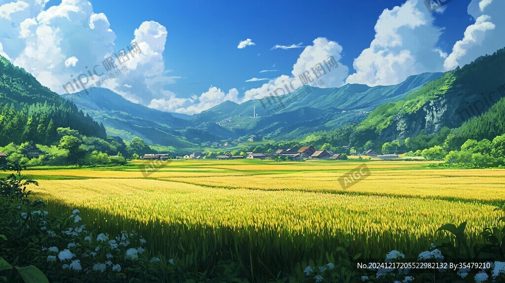 超宽幅田园景色
