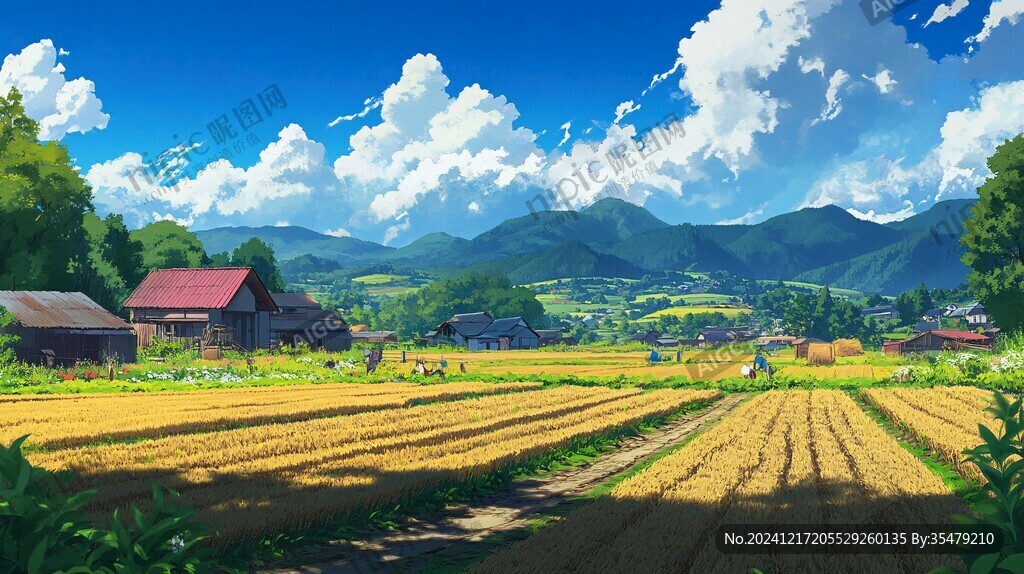 唯美农村场景